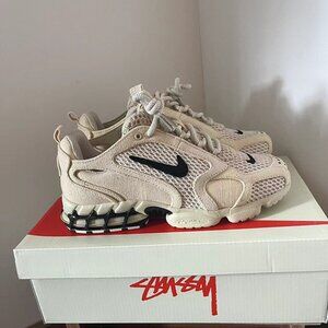 Stussy Cream Classic Logo Couple Sneakers